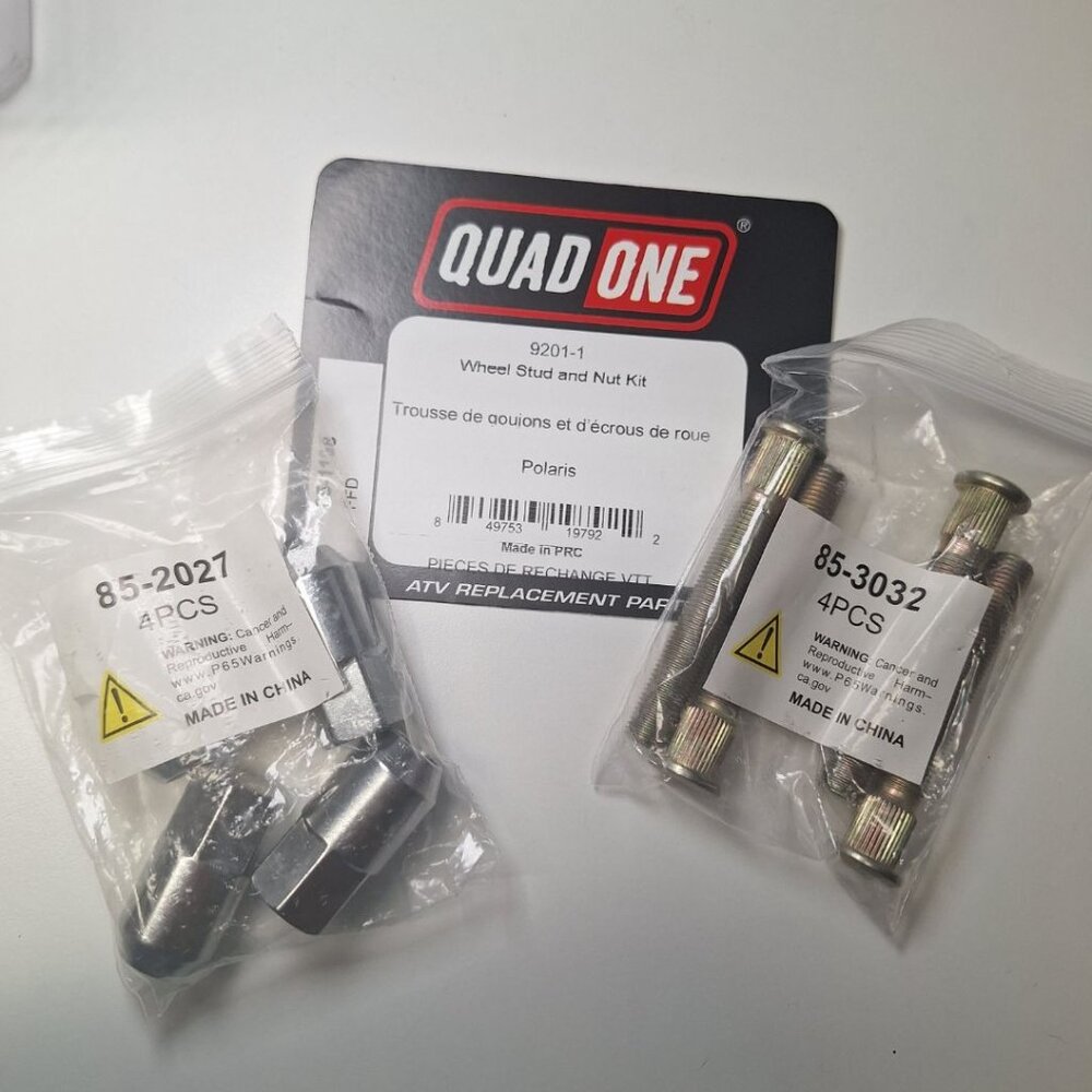 Quad One 9201-1 Wheel Stud Nut Kit‎ Polaris Ranger RZR 800 ATV Replacement Parts